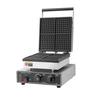 Máquina para hacer gofres/hamburguesas Waffle Baker Square Liege Machine Boobs Salty 3In 2 Sheet Mold Cone Machines Twin Dutch Crepe Parts <span class=keywords><strong>Pizza</strong></span> - Product Image 5