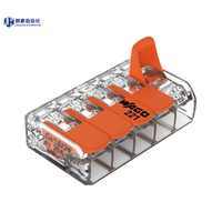 WAGO 221-415 Connecteur de bornier à connexion rapide WAGO 450V 32A PA66 221 41 pour distribution d'alimentation de type filaire