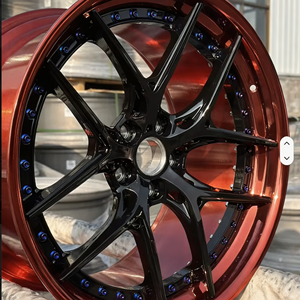 Jantes de voiture de course en aluminium chromées forgées en 3 parties, 18-24 pouces, ET 40mm, PCD 5x112, pour voitures particulières - Nouveauté usine JWYC, Vente chaude - Product Image 3