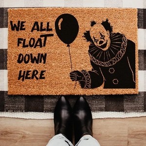 Cangming Halloween <b>Doormat</b> Imitation Coconut Fiber Waterproof Non Slip Entrance Mat Cute Ghost Design - Product Image 2