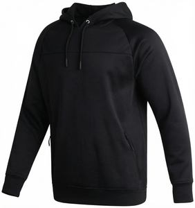 Sudadera con Capucha Negra para Hombre, Estilo Casual y Urbano - Product Image 1