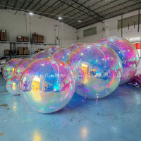 Boule Miroir en PVC Irisée Grande et Brillante À Vendre Chaudement Ballons Irisés Géants pour Décoration