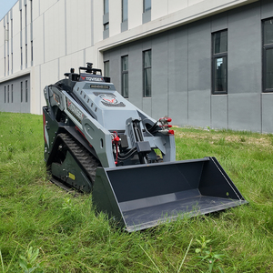 Mini-chargeuse compacte sur chenilles Tovisen V1000 avec godet frontal pour la construction et l'aménagement paysager - Product Image 4