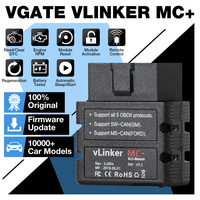 Vgate VLinker MC+ BT4.0 ELM327 V2.2 Lector de Códigos OBD2 Bluetooth para Android e iOS, Escáner de Diagnóstico para Automóviles