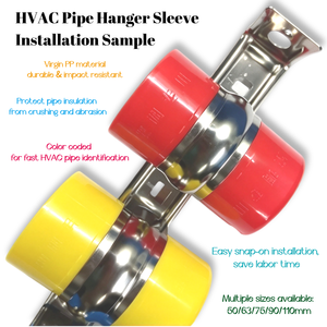 ปลอกหุ้มท่อแอร์แบบหนีบ PP สำหรับงาน HVAC ป้องกันการสั่นสะเทือน ขนาด 50 63 75 90 110 มม. - Product Image 5