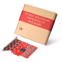 Tarjeta de Captura de Video TBS6314R 4K con 4 Entradas HDCP 1.4, Interfaz PCIe, 1080p60, para Cámara, Juegos, Grabación TS, Transmisión en Vivo, Compatible con Intel I7