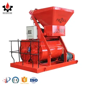 JS moteur de mélangeur de béton rotatif avec ascenseur prêt à l'emploi Italie Sicoma usine de mélangeur de béton à double arbre en Egypte à vendre
