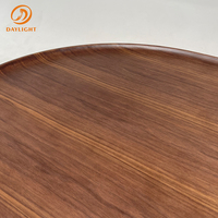 Ensemble de meubles de salon de luxe en noyer pour une décoration moderne de la maison, table basse minimaliste en bois et métal