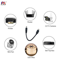 Chinesischer Hersteller DC 5,5*2,5mm Stecker auf USB Typ C Stromadapterkabel 15CM 22AWG LED-Streifen Stromverlängerungskabel