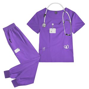 ชุดสครับแพทย์คอวีทันสมัย รุ่น 42070 -2026 - ชุดยูนิฟอร์มดูแลสุขภาพสำหรับผู้หญิง น้ำหนักเบา ระบายความชื้นได้ดี - Product Image 5