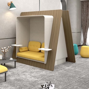 Canapé Pod Modulaire en Tissu Moderne OEM pour Espaces Publics, Bureaux, Hôtels et Appartements – Idéal pour la Détente - Product Image 2