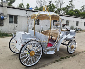 Hot Sale Electric Cinderella Pumpkin Carriage Durable Structure for Theme Park Tour Transport - Product Image 2