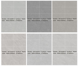 Carreaux de sol en céramique gris clair <span class=keywords><strong>Versailles</strong></span> Carrelage rustique de salon en porcelaine Carrelage mat de jardin pour mur de sol de villa - Product Image 4