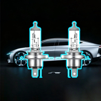 Faros Delanteros para Automóvil H1 H2 H3 H4 H7 H8 H8B 9005 9006 9007, Bombillas Halógenas de Luz Blanca para Todos los Modelos de Automóviles