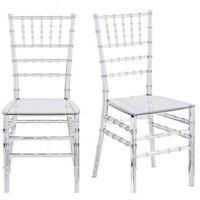 Chaise Chiavari en cristal, écologique, non toxique, empilable, pour mariage, hôtel, maison, meubles sûrs