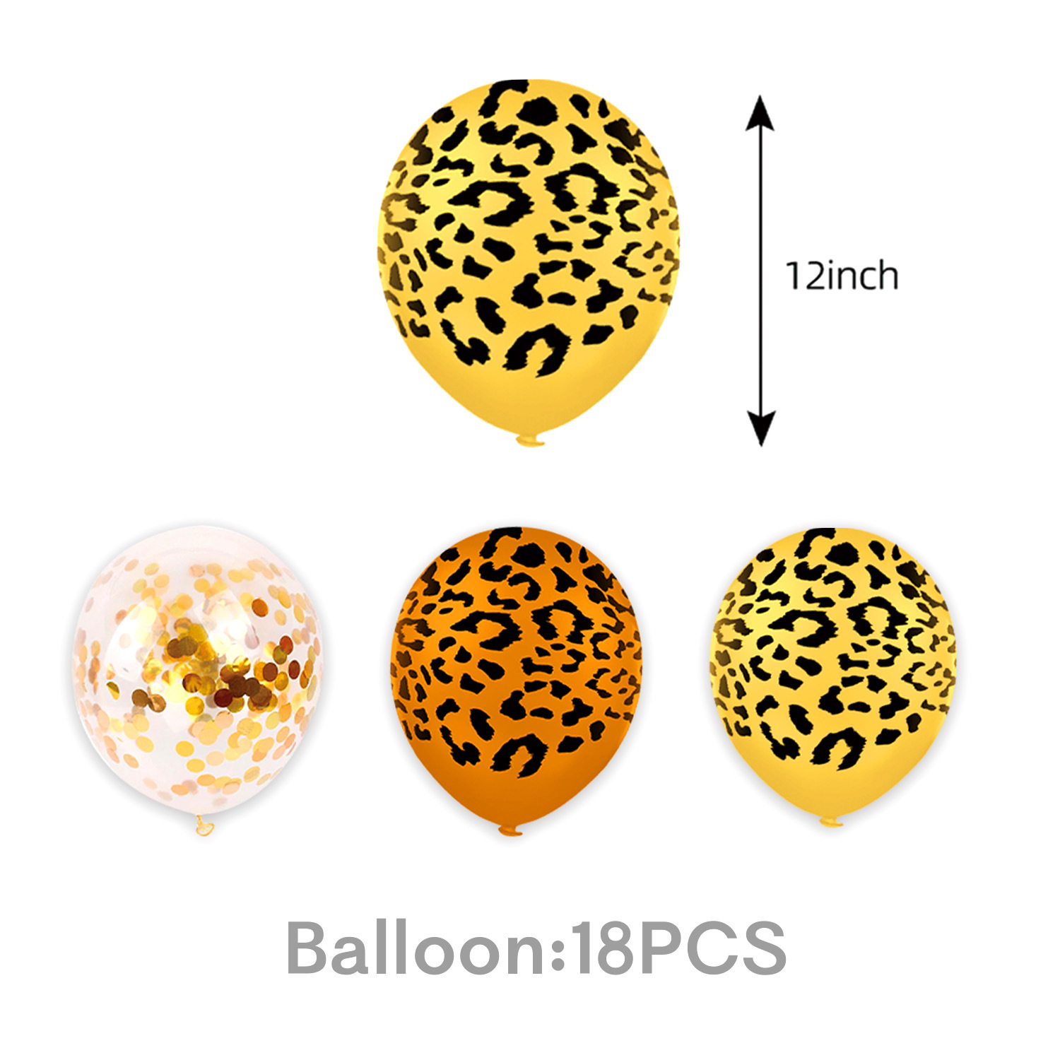 Gold-Balloon x 18 pcs