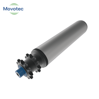 Rouleaux de convoyeur Movotec MT2322 à double pignon en polymère, en acier au carbone durable, avec roulement à billes, garantie 1 an pour convoyeur à rouleaux