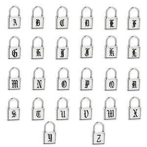 <span class=keywords><strong>2023</strong></span>เครื่องประดับแฟชั่นจี้ล็อคสแตนเลสพร้อมตัวอักษร - Product Image 6