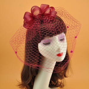 Promotion : Fascinator <span class=keywords><strong>vintage</strong></span>, coiffe de fête à thème, <span class=keywords><strong>filet</strong></span> à <span class=keywords><strong>cheveux</strong></span> élégant pour femmes, dames et jeunes filles - Product Image 3