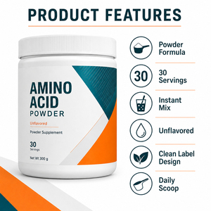 Customized EAASupplements Amino Acid Powder Providing Energy Halal/Kosher/Organic Certified OEM/ODM Brand 300g Customizable 2 - Product Image 2