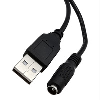 USB 2.0 a Stecker USB 2.0 zu DC Power Jack Buchse 3,5mm x 1,35mm/DC 5,5x2,1mm Buchse Verlängerung adapter Kabel 0,3 m