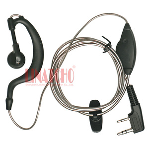 Film d'aluminium en métal résistant à la traction Talkie-walkie portable Casque radio 2 voies Connecteur <span class=keywords><strong>K</strong></span> 2 broches - Product Image 4