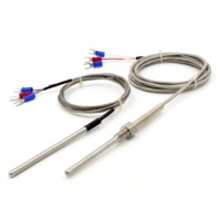 Thermomètre alimentaire en acier inoxydable avec capteur de température industrielle avec 1/8 NPT Thread-PT100/PT500/PT1000
