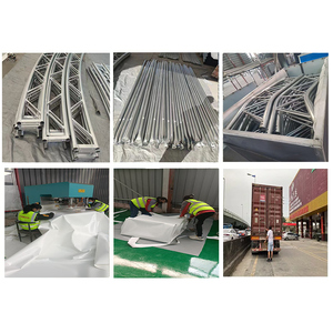 Tente de stockage personnalisée en tissu PVC série P avec structure en acier - Product Image 6