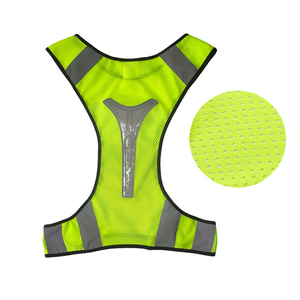 Veste de sécurité réfléchissante en maille pour la course à pied, nouvelle conception, vente en gros d'usine, conforme à la norme ANSI Classe 1, avec logo personnalisable - Product Image 1