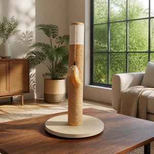 Árbol para Gatos FEDERAL Moderno, Compacto, Ecológico, con Rascador de Cuerda de Sisal Natural, Base de Madera, Mueble de Actividad para Mascotas, OEM - Product Image 2