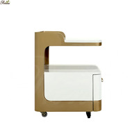 Chariot de rangement pour manucure et pédicure de luxe pour spa de beauté