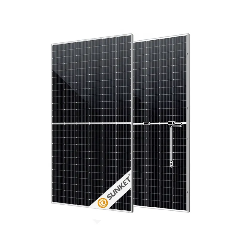 Linha de produção mais barata varanda 700w 650w powerbank com painel solar hjt