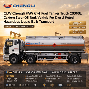 Camion-citerne FAW 6X4 25³ avec réservoir de carburant de 25 000 L en acier au carbone pour le transport de diesel, d'essence et de liquides dangereux en vrac - Product Image 1