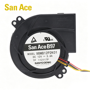 พัดลมแบบแรงเหวี่ยง SANYO DENKI San Ace รุ่น 9BMB12P2K01 ขนาด 97*33 มม. 12V DC 40.8W 3.4A 1.61 ลบ.ม./ชม. 6850 รอบต่อนาที สำหรับเซิร์ฟเวอร์และอุปกรณ์โทรคมนาคม - Product Image 1