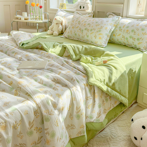 Parure de lit moderne 4 pièces en soie glacée 300 fils/cm², douce et agréable pour la peau, pour toutes les saisons, usage domestique - Product Image 3