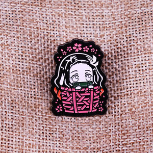 49 Colores, Alta Calidad, <span class=keywords><strong>Anime</strong></span>, Kamado Tanjiro, Insignias de Metal Cloisonné, Artesanía en Metal, en Bolsa OPP y Paquete de Cartón - Product Image 3