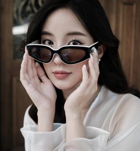 Vendite calde del progettista occhio di gatto <span class=keywords><strong>occhiali</strong></span> <span class=keywords><strong>da</strong></span> <span class=keywords><strong>sole</strong></span> polarizzati per le donne di alta qualità doppio colore telaio rettangolo acetato materiale UV400 Sun - Product Image 2