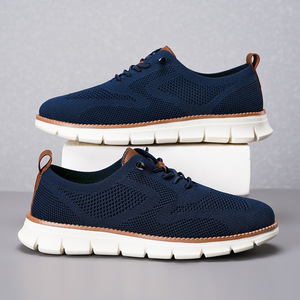 Chaussures de course légères et tendance à lacets pour hommes, décontractées et sportives, avec empeigne respirante en maille, amortissantes et imperméables - Product Image 4