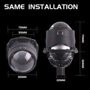 Sanvi New Arrival 2.5 INCH 64W RHD/LHD 12V 10000LM 6000K S8PRO Biled Bi <b>LED</b> <b>Projector</b> Lens Headlight Retrofit Kits - Product Image 4