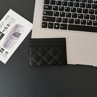 New Lady Card Wallet PU cuero moda pequeño portátil delgado con monedero para tarjetas de identificación de crédito marca de lujo regalo personalizado