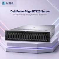 Serveur Dell PowerEdge R7725 2U à configuration personnalisée, double processeur AMD EPYC 9005 CTO, serveur de stockage à mémoire flexible