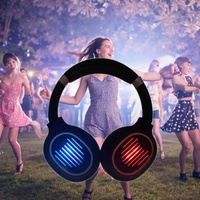 Silent Disco HiFi Système de casque supra-auriculaire sans fil Utilisation de fête Écouteurs en plastique