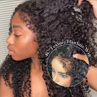 Peluca frontal de encaje HD de cabello humano 13x6 de 200 densidad, pelucas rizadas de encaje frontal 13x4 de onda profunda brasileña para mujeres afroamericanas