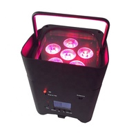 Winlite sem fio dmx 6 leds alimentado por bateria, luz de led slim