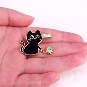 Aksesori lencana bros kucing kecil nakal Logo perusahaan hadiah bisnis promosi perusahaan - Product Image 3