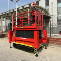 Plateforme élévatrice à ciseaux hydraulique de 12 m, dotée d'une rigidité structurelle élevée, équipée d'une descente d'urgence et d'un freinage automatique, levage à ciseaux