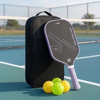 Ensemble de raquettes de pickleball en fibre de carbone T700 16 mm Combo