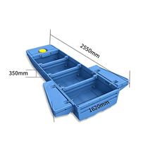 Bateau Pliant en PE pour 2 à 4 Personnes, Flottant sur le Côté de la Voiture, Épaissi, Robuste, Renforcé, Écologique et Recyclable, Idéal pour la Patrouille Costière