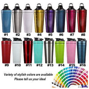 Bouteille isotherme en acier inoxydable avec logo personnalisé, shaker à protéines pour la salle de sport, grande capacité, bouteilles d'eau de sport avec logo - Product Image 2