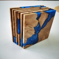 Sous-verres en résine Marine personnalisables les sous-verres en résine d'érable de haute qualité sont des vendeurs populaires sous-verres en résine de bois